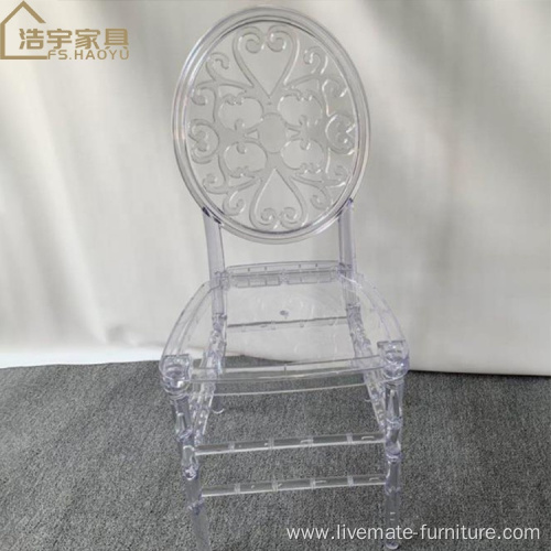 high transparent comfortable pad wedding ghost chair acrylic